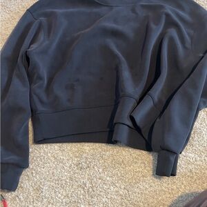 lululemon athletica Black Crew Neck Sweater